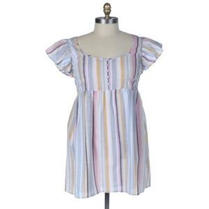 NWT! Cotton striped mini dress